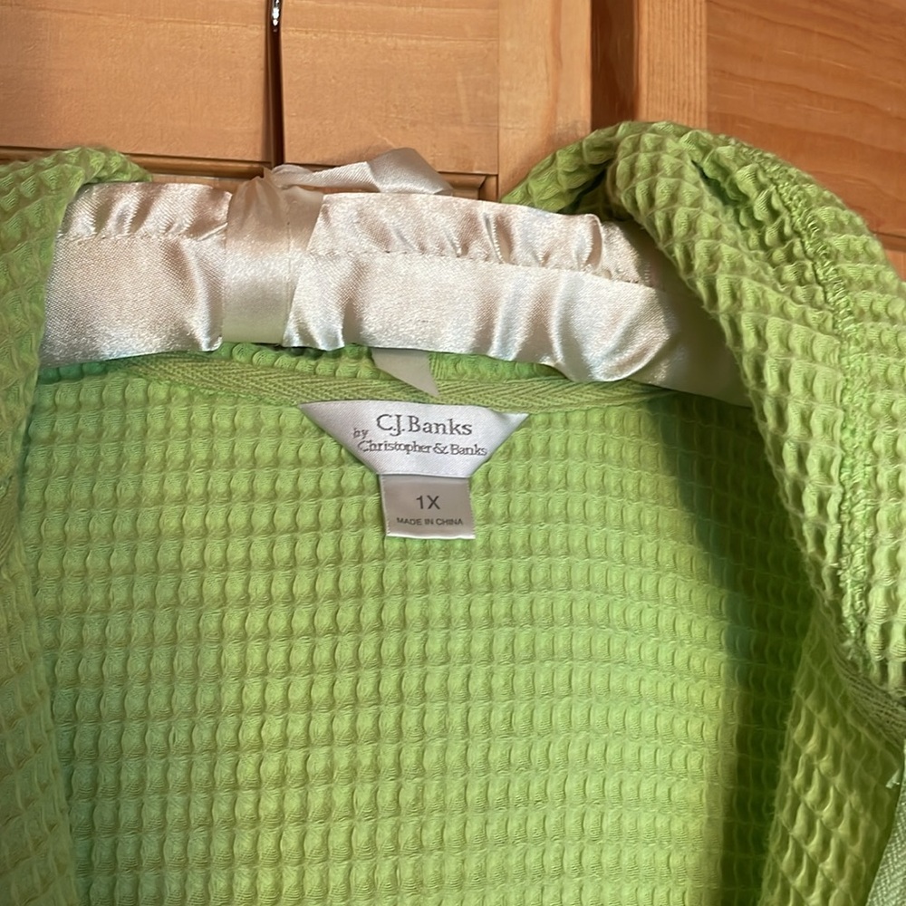 Chartreuse waffle weave vest - Picture 2 of 6